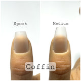 Full Cover Gelly Tips - Coffin - choose length